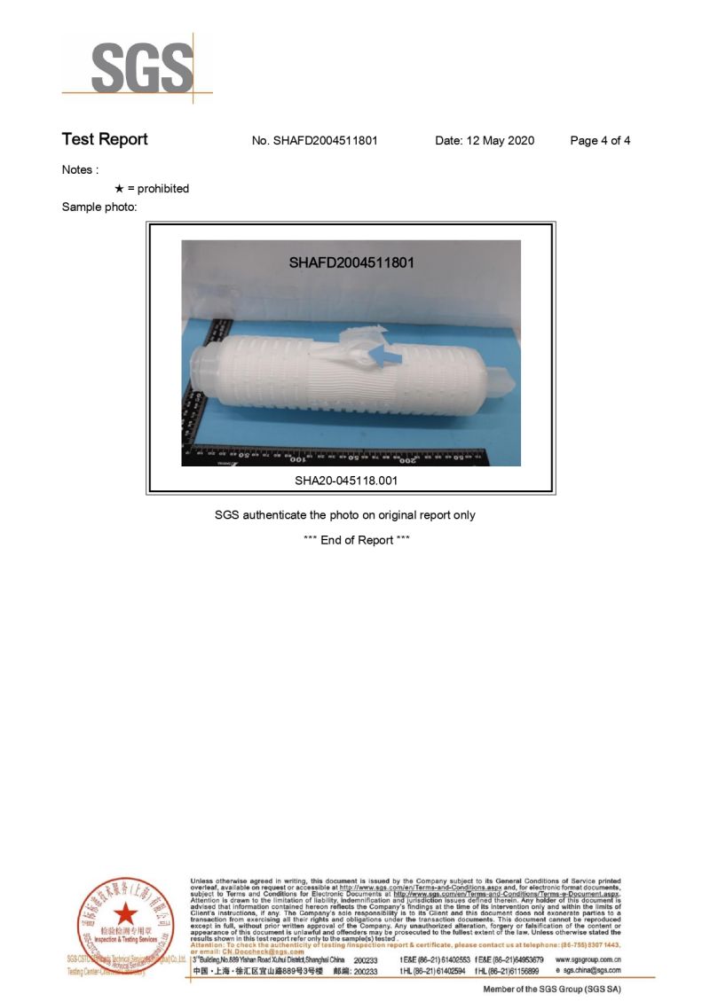 Pleated Filters Cartridge for Dust Collectors PTFE Membrane