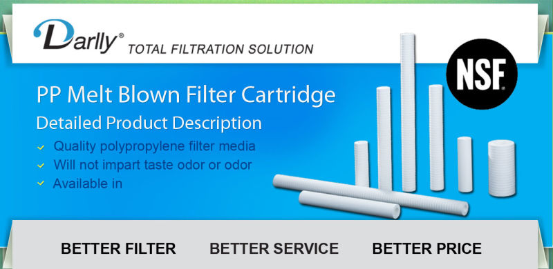 Cartridge Filter PP Melt Spun Filter Cartridge for Water Treatment