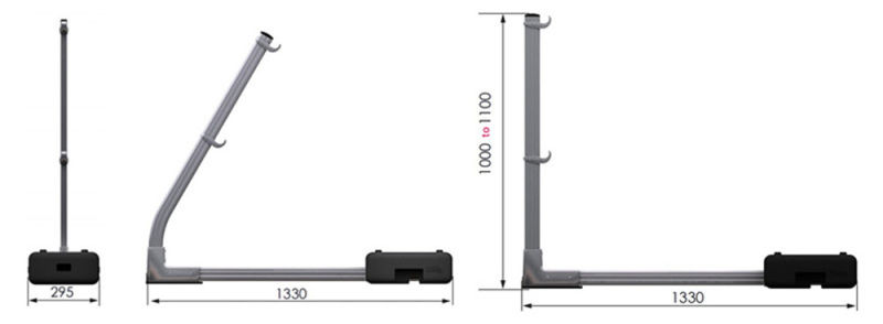 Roof Guardrail for Collective Roof Edge Protection