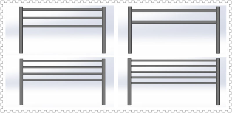 Factory Manufacture Aluminum Parapet Farm/ Home Steel Parapet Farm/Slat Parapet Farm, Security Parapet Farm