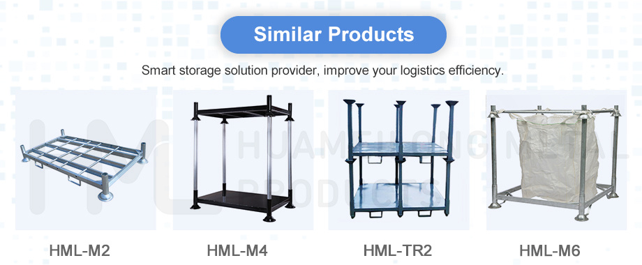 Galvanized Warehouse Steel Stackable Post Pallet for Temporary Fence Panels