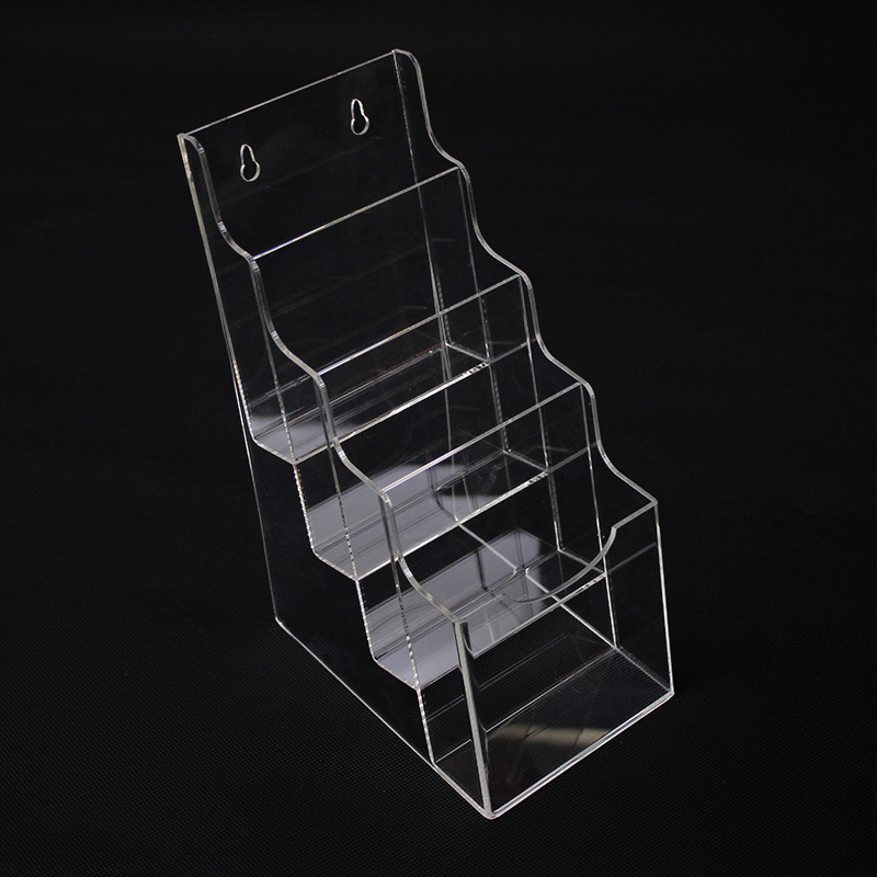 Custom Tabletop Clear Plastic Acrylic Leaflets Brochure Display Holder Stand
