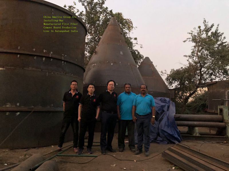 Low Labor Cost Amulite Fiber Cement Board Production Line