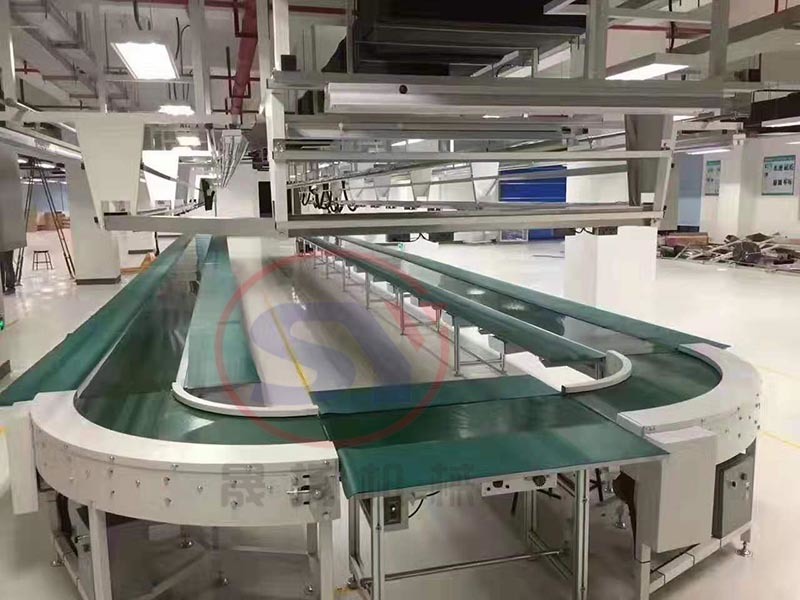 Waste Sorting Black Rubber Belt Conveyor Horizontal and Inclined Type China Manufacturer