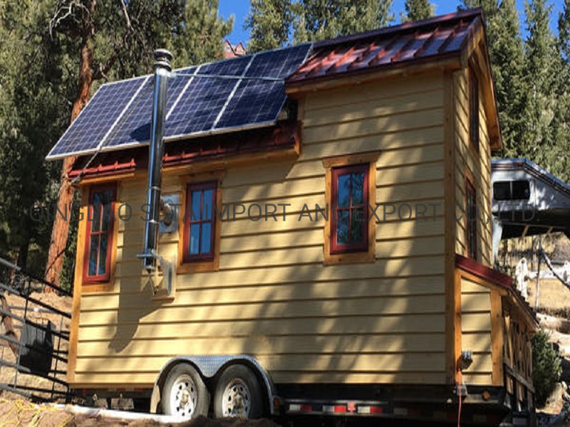 Business Use Mobile Prefabricated Tiny House with Trailer Made in China