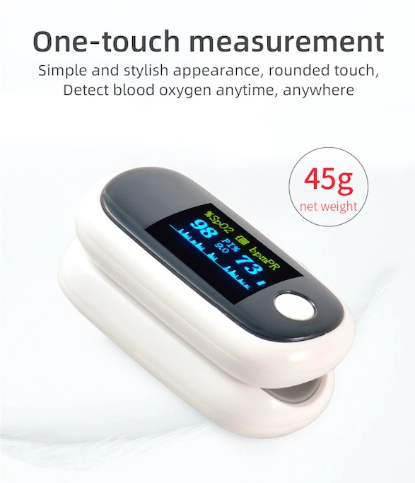 One-Touch Measurement Medical Diagnosis Rechargeable Pulse Oximeter