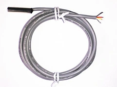 PT100 Temperature Sensor 2m Rtd Cable Stainless Steel Probe 100mm 3 Wires for Thermostate