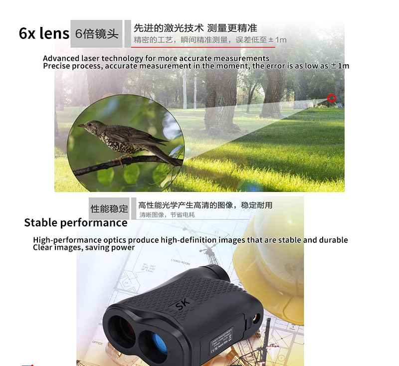 *Lr900h Hunting Range Finder for Laser Range Finder Angle Measure