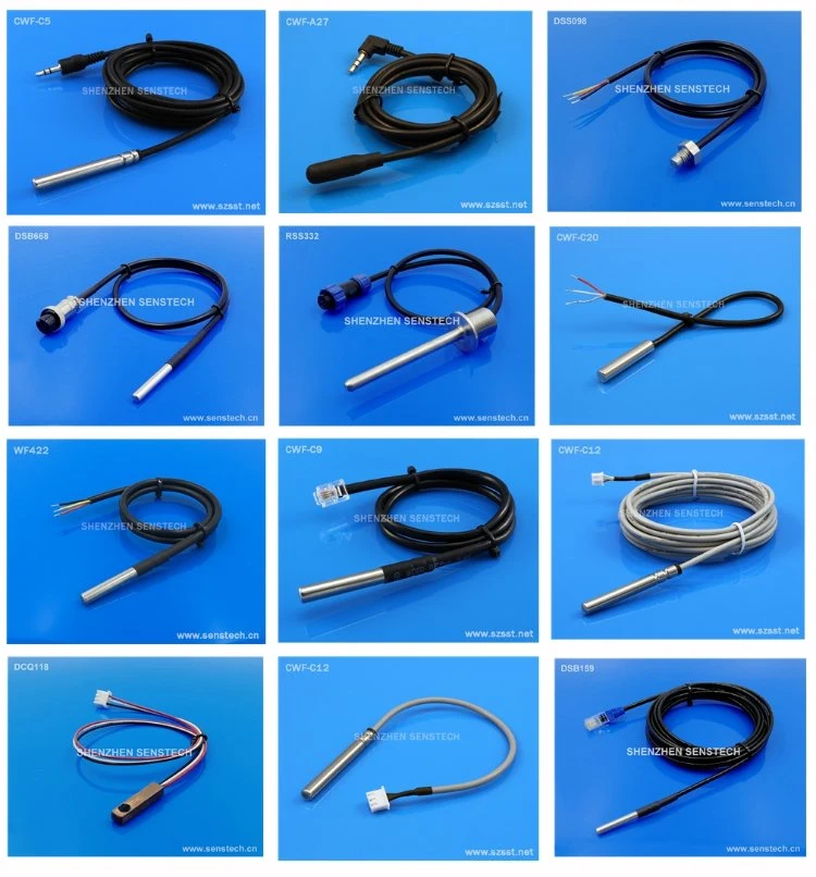 Customized Connector Flange Probe Rtd Class B Thermistor Sensor