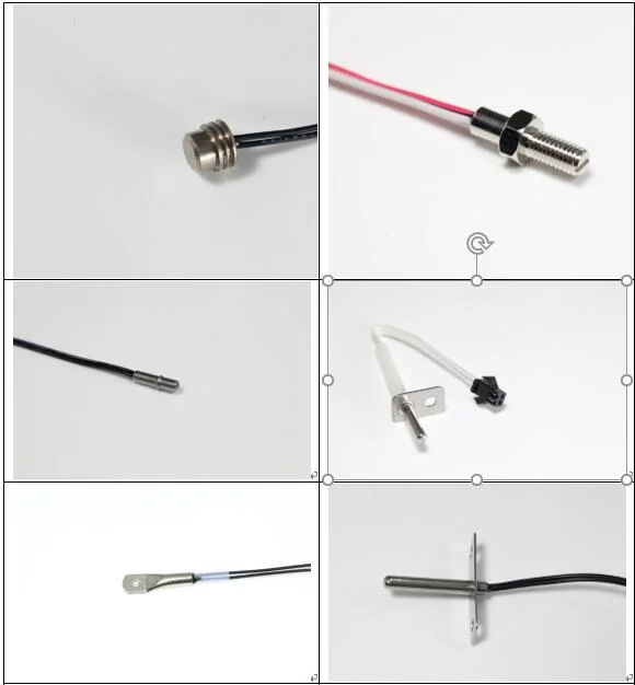 PT100 Temperature Sensor 2m Rtd Cable Stainless Steel Probe 100mm 3 Wires for Thermostate