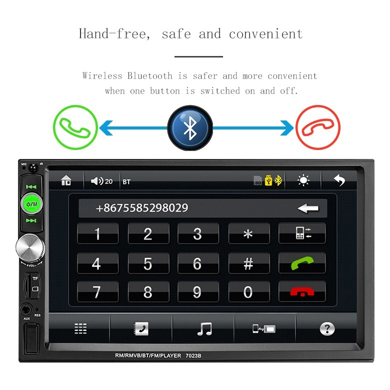 Best Sell Touch Screen Universal Car Radio Player with GPS Radio