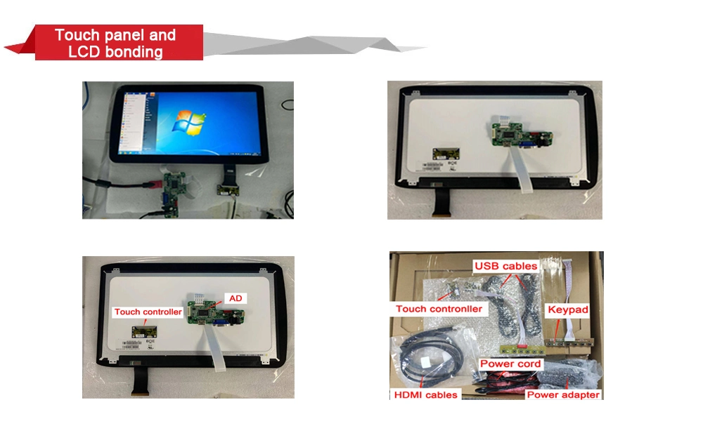 SKD Industrial 21.5 Inch IPS TFT LCD Monitor Touch Screen Bonded on Capacitive Touch Sensor