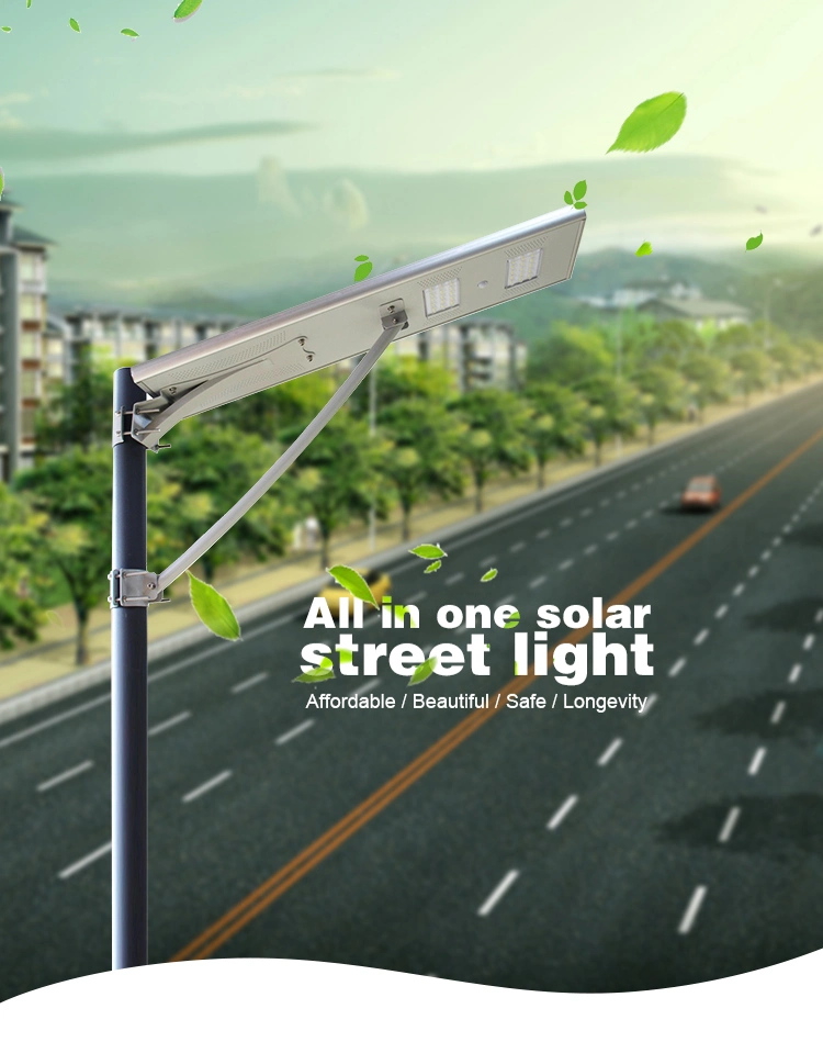 China Supplier Product Outdoor 20watts All-in-One Solar LED Street Light with PIR Motion Sensor