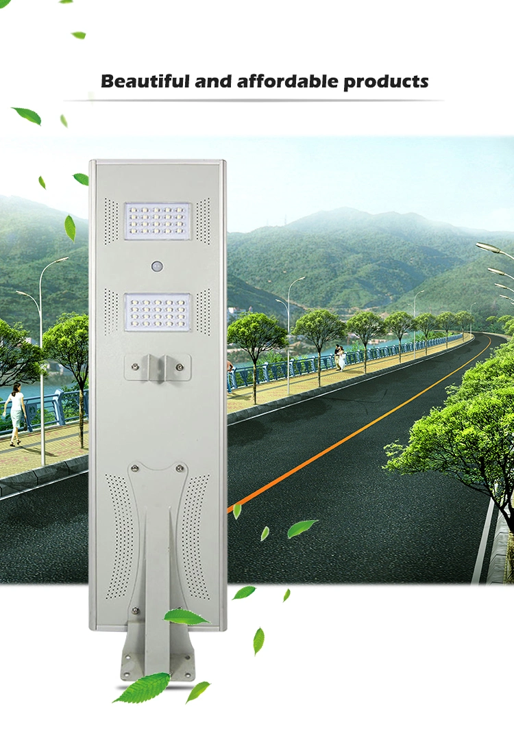 China Supplier Product Outdoor 20watts All-in-One Solar LED Street Light with PIR Motion Sensor